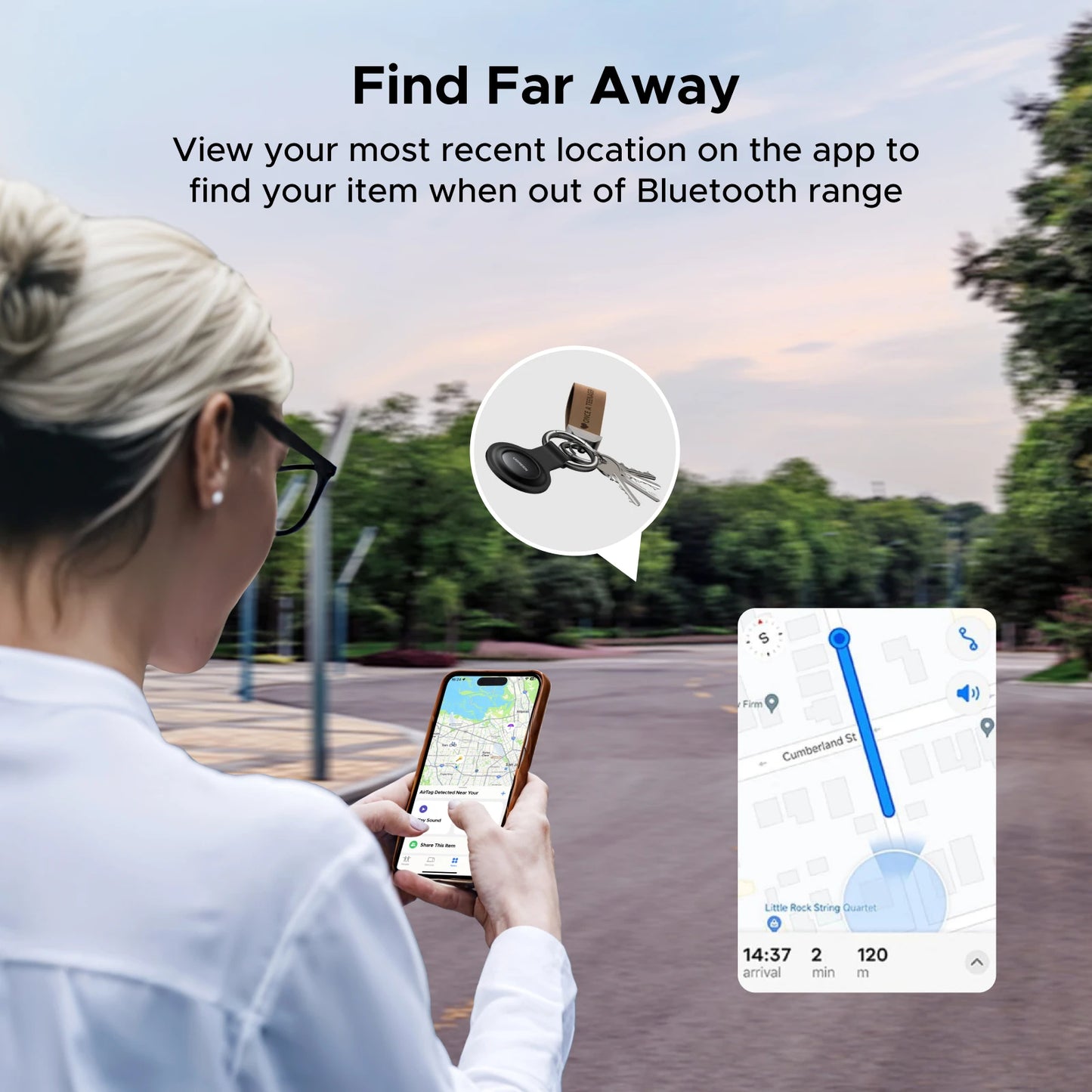 Packs and Paws™ Dog Collar Finder, Link Smart Tag With Apple