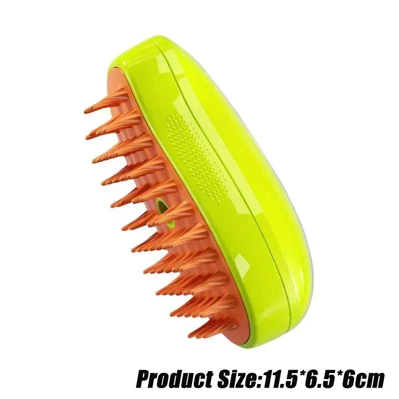 Packs and Paws™ Steamy Dog Brush Electric Spray Pet Hair Brush