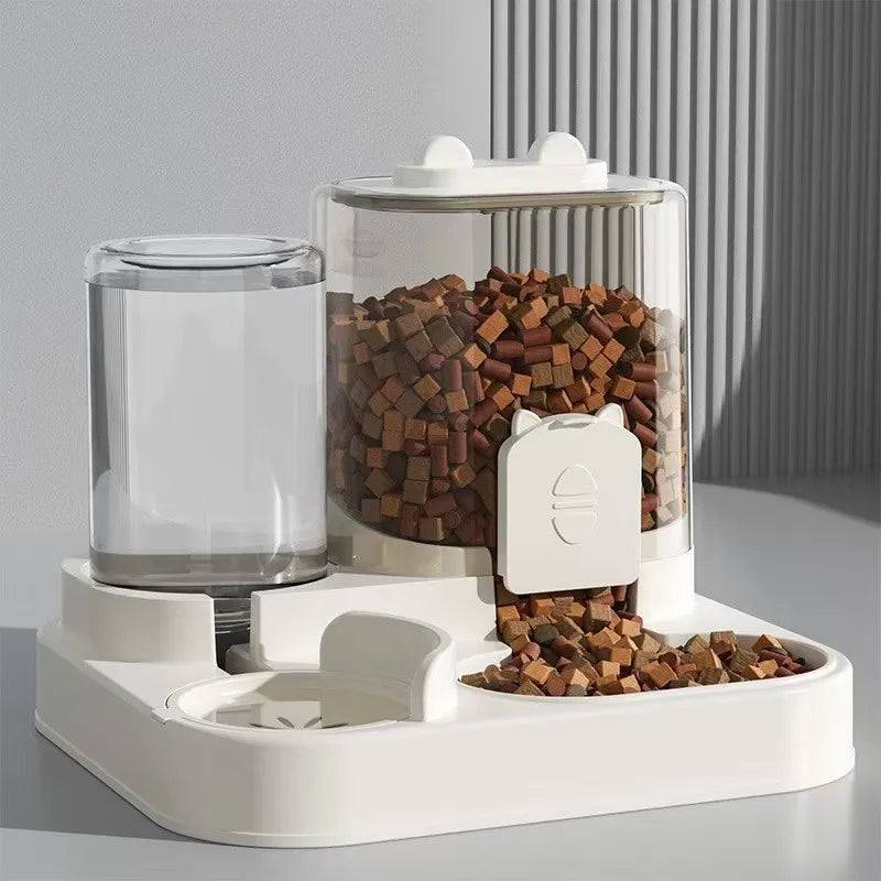 Packs and Paws™ Automatic Feeder Dog Cat Food Bowl With Water Fountain