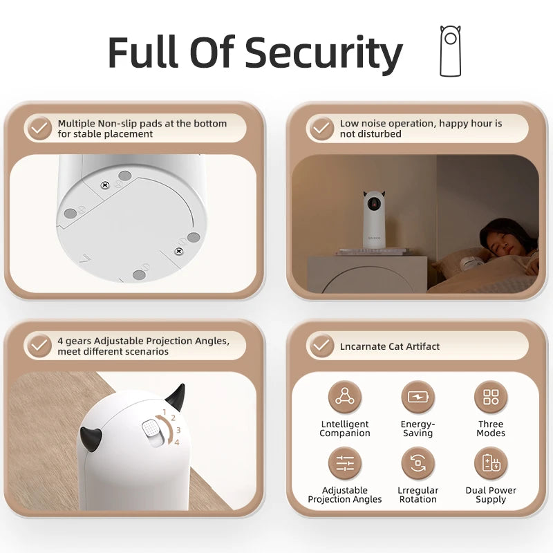 ROJECO Automatic Cat LED Laser